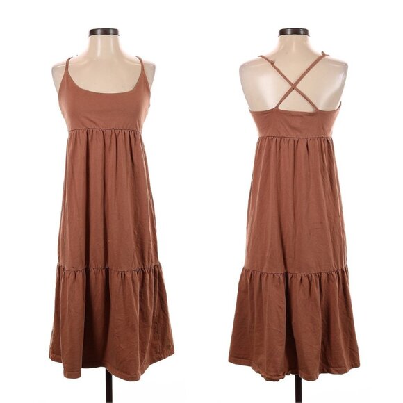 [NWT] GAP - Racerback Tiered Midi Dress 679149 | Medium | Sun Kissed Clay - Picture 4 of 6